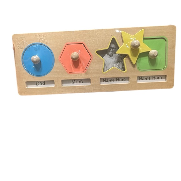 Mudpie My Favorite People Childrens Puzzle Custom Picture Kids Montessori Puzzle - Picture 2 of 3